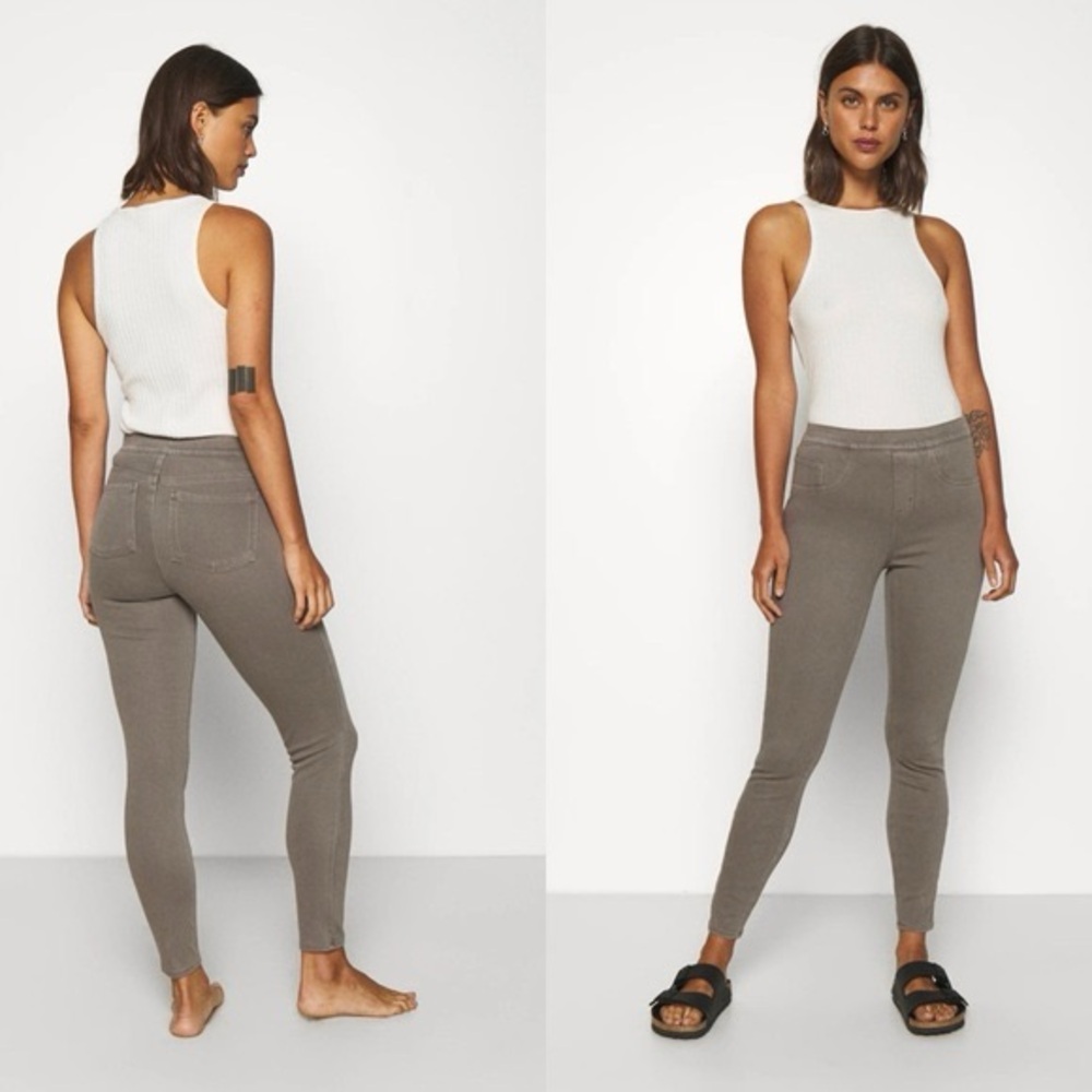 SPANX Jean-ish Ankle Leggings Earthy Taupe